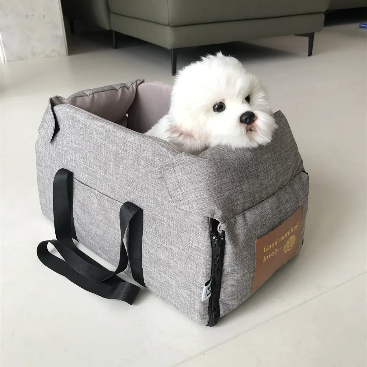 Premium Dog Car Booster Seat | Comfortable Travel Carrier