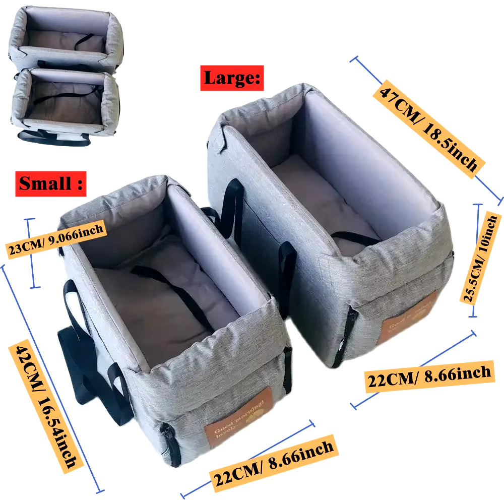 Premium Dog Car Booster Seat | Comfortable Travel Carrier