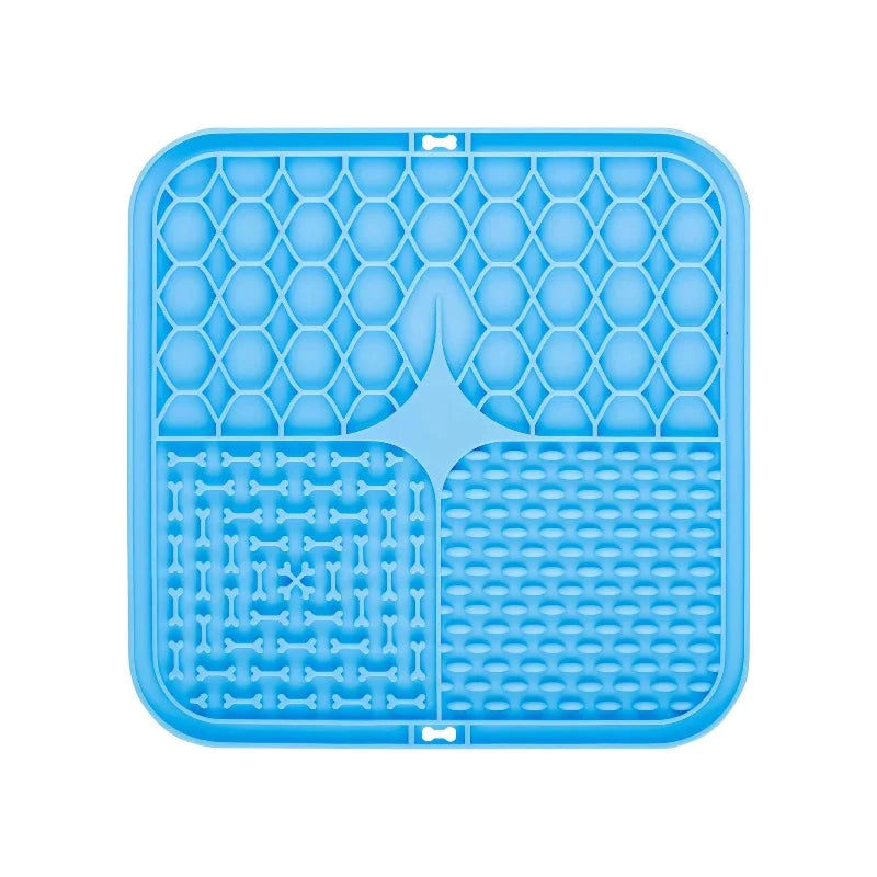 Silicone Lick Mat for Dogs & Cats – Slow Feeding Suction Cup Mat for Bathing & Anxiety Relief