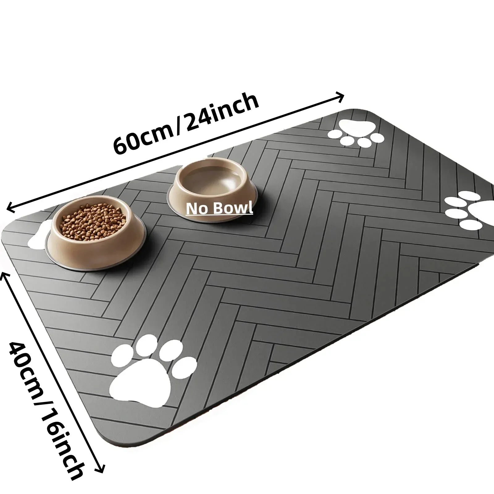 Absorbent Waterproof Pet Feeding Mat – Non-Slip Food & Water Bowl Mat for Dogs & Cats