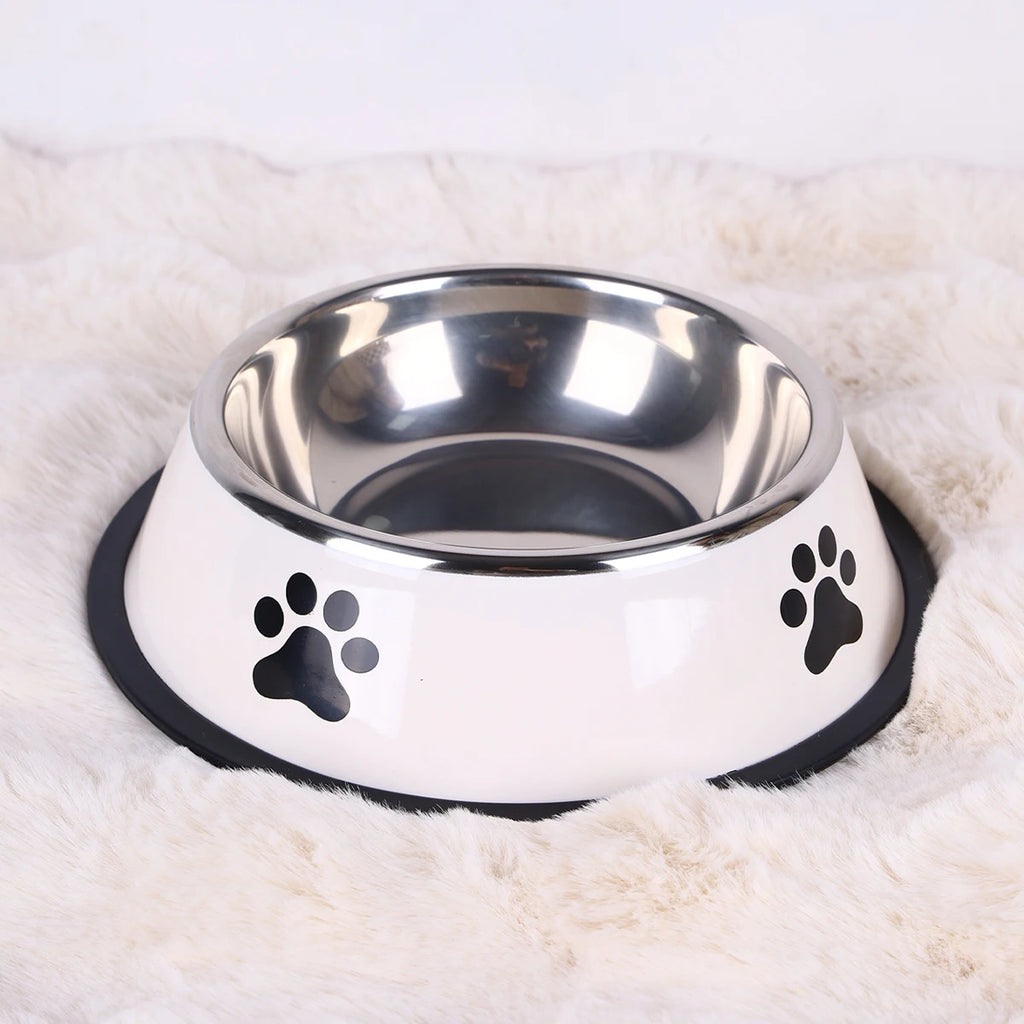 Stainless Steel Dog Bowl – Non-Slip Food & Water Bowl for Dogs & Cats