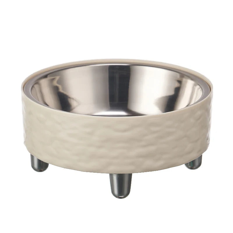 Elevated Stainless Steel Dog Bowl – Modern Raised Pet Food & Water Bowl