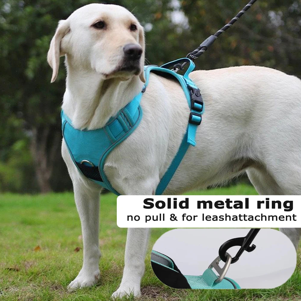 Tactical Dog Harness with Airtag Holder & Control Handle
