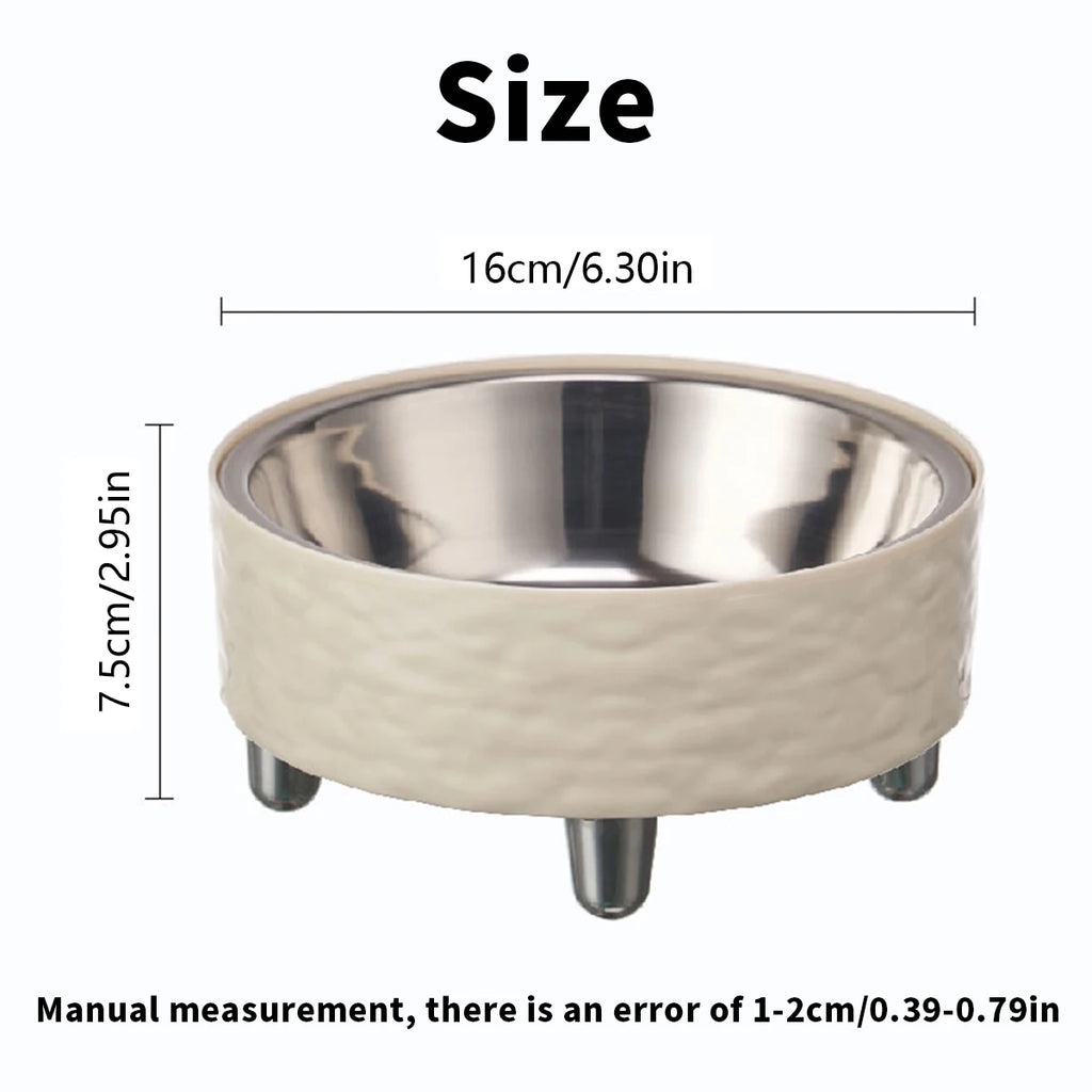 Elevated Stainless Steel Dog Bowl – Modern Raised Pet Food & Water Bowl