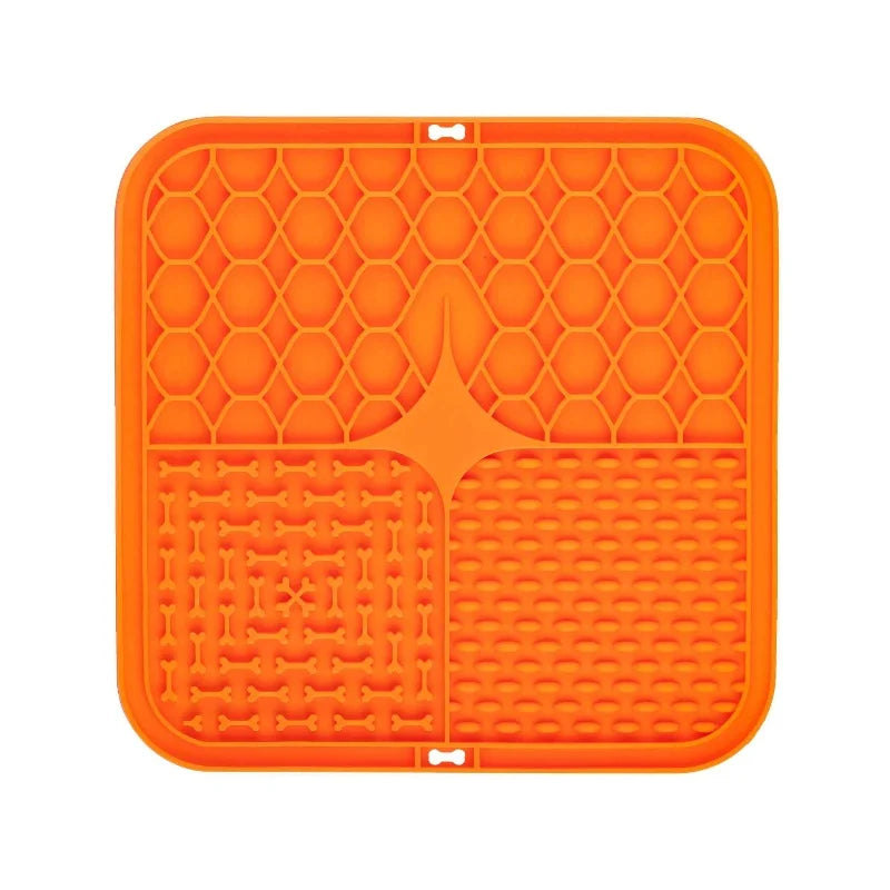 Silicone Lick Mat for Dogs & Cats – Slow Feeding Suction Cup Mat for Bathing & Anxiety Relief