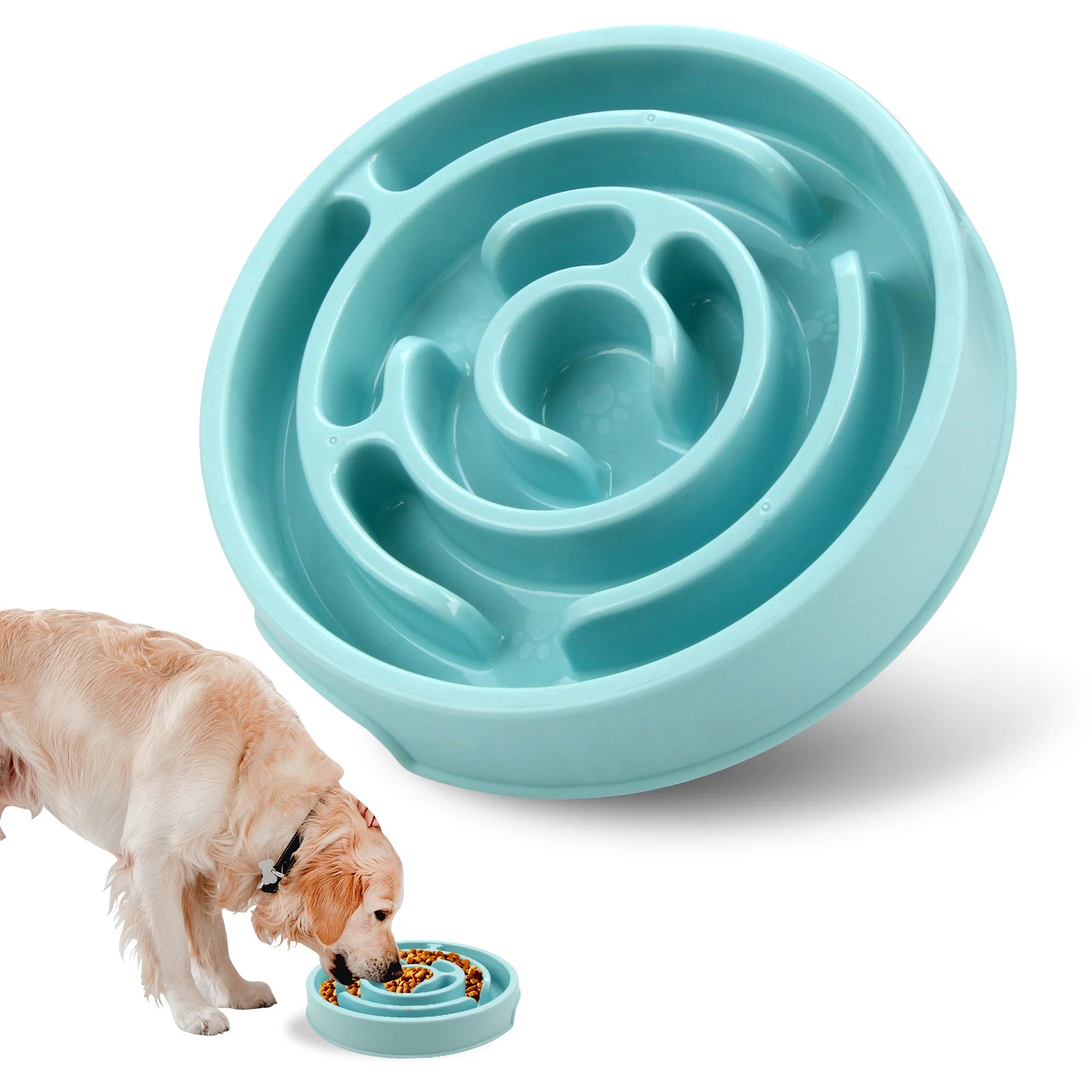 Slow Feeder Pet Bowl – Anti-Choking Non-Slip Dog Feeding Dish