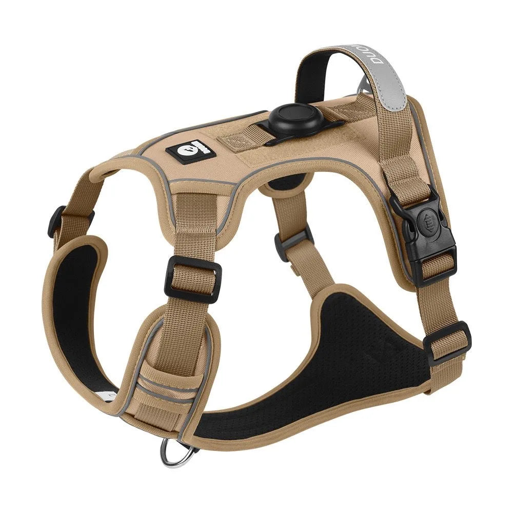 Tactical Dog Harness with Airtag Holder & Control Handle