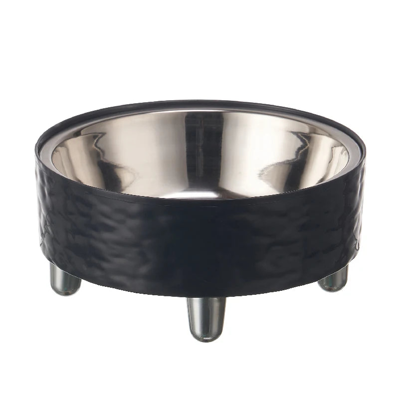 Elevated Stainless Steel Dog Bowl – Modern Raised Pet Food & Water Bowl