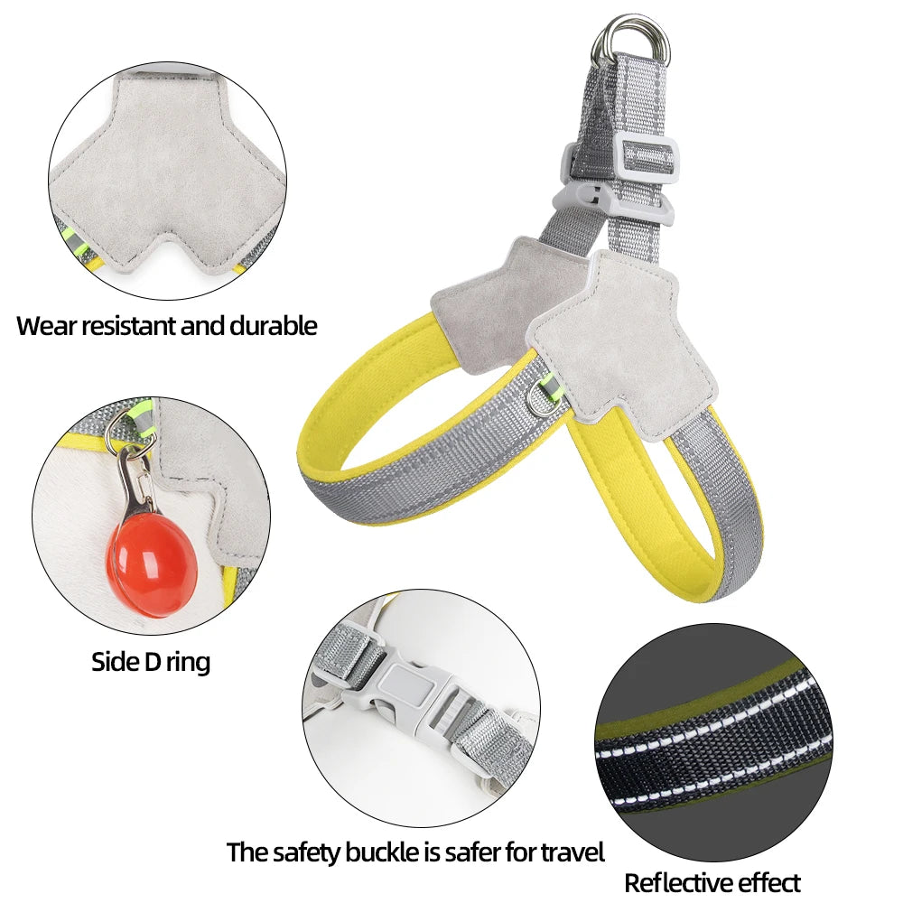 Reflective No Pull Dog Harness – Adjustable Soft Vest for Small & Medium Dogs